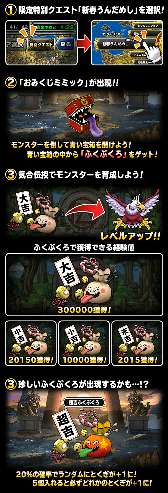 お正月限定特別クエスト「新春うんだめし」開催 