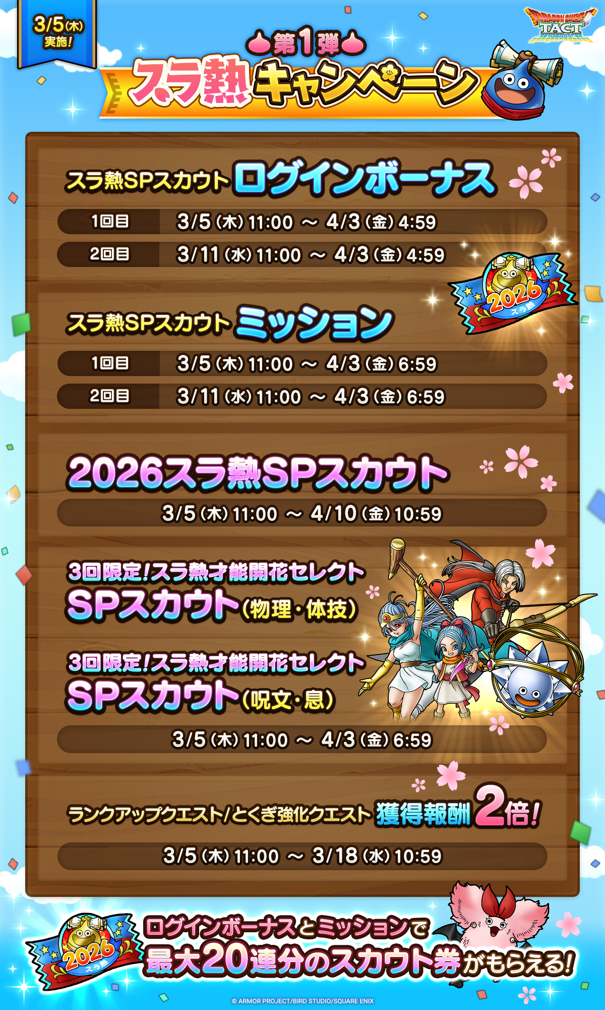 「スラ熱キャンペーン　第1弾」実施！