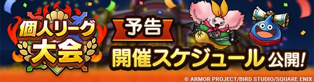 【予告】「個人リーグ大会」