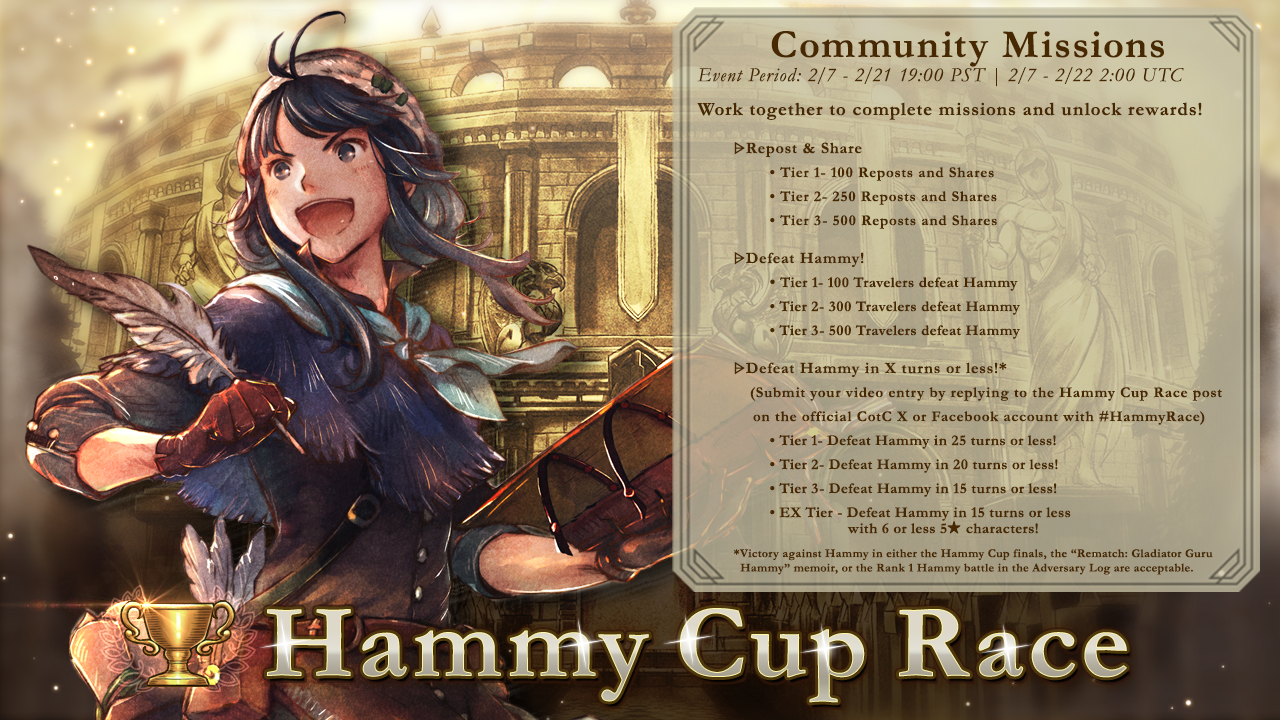 The Hammy Cup Race Begins! | OCTOPATH TRAVELER: Champions of the Continent  | SQUARE ENIX BRIDGE