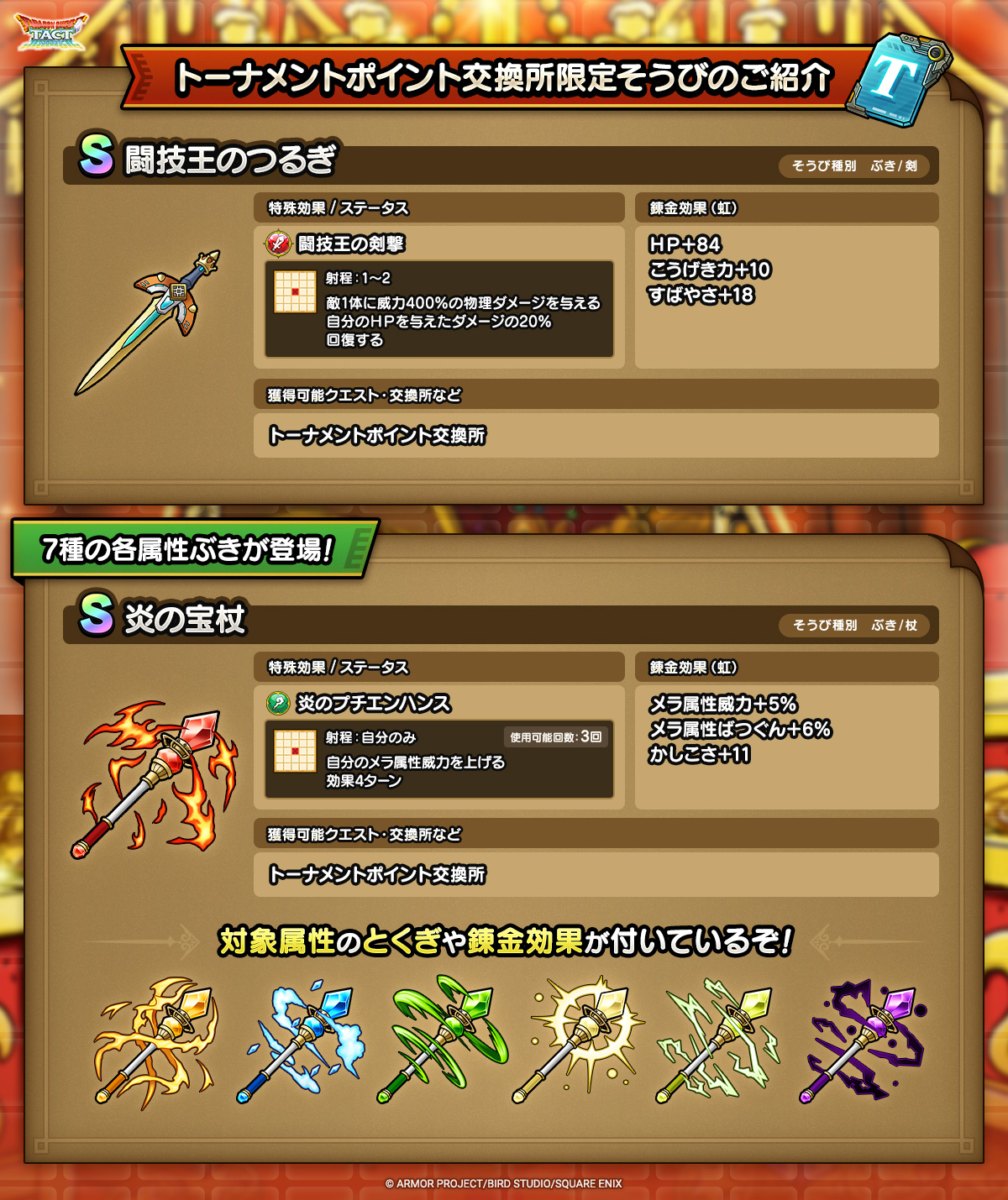 トーナメントポイント交換所限定そうびのご紹介