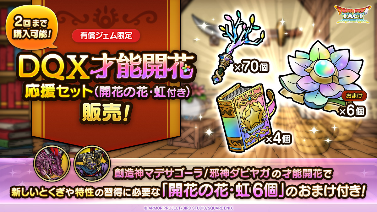 DQX才能開花応援セット（開花の花・虹付き）！_中身