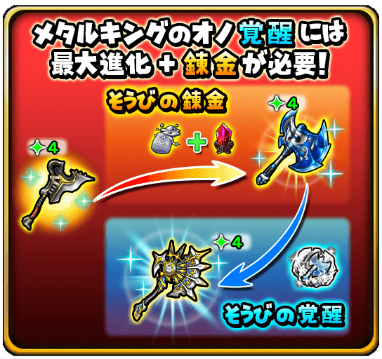 メタルキングのオノ 覚醒新登場 星のドラゴンクエスト Square Enix Bridge