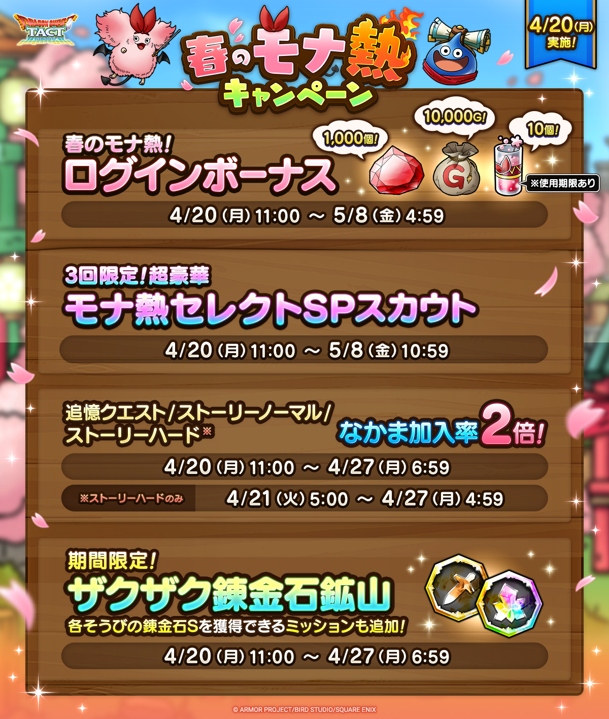 春のモナ熱キャンペーン一覧