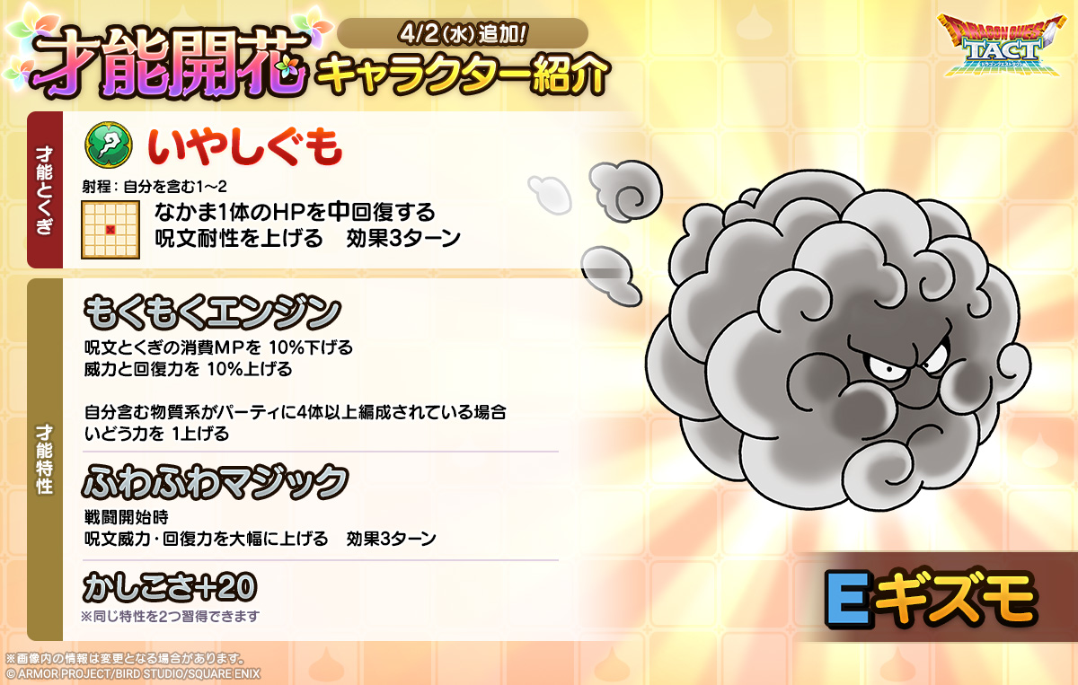 「ギズモ」才能開花紹介