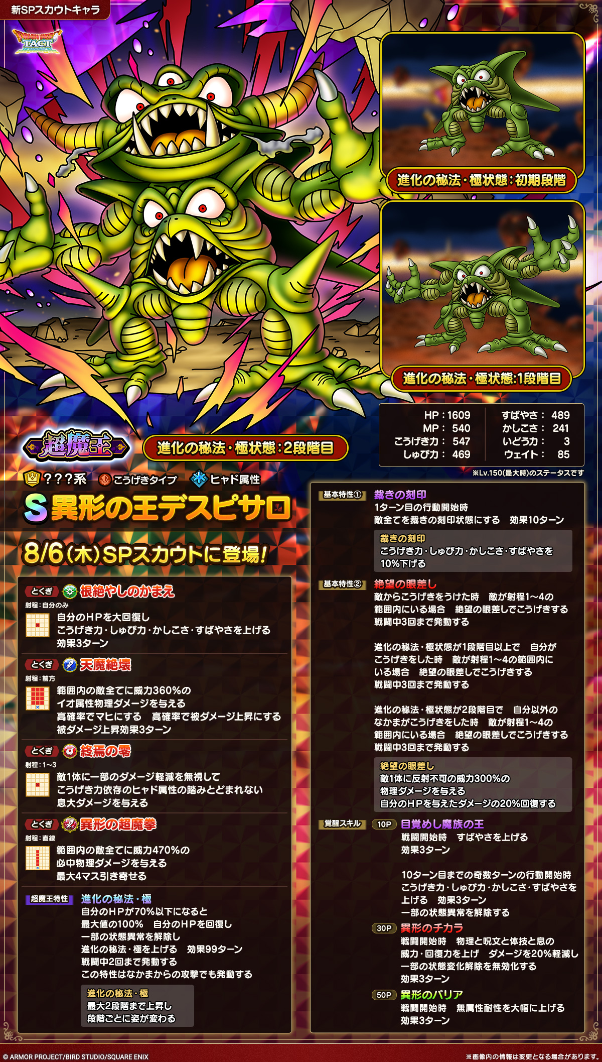 異形の王デスピサロ_性能紹介