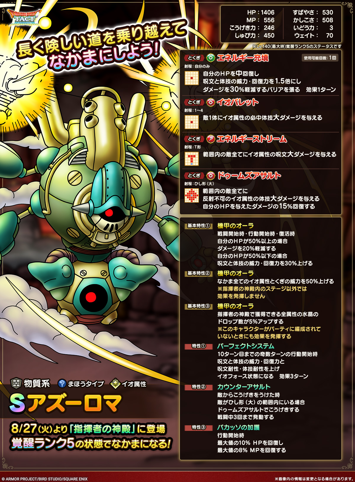 アズーロマ_キャラクター性能紹介