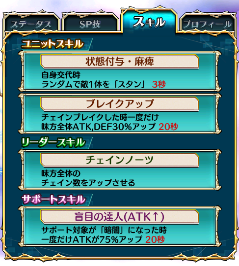 目玉ユニットSKILL詳細画像