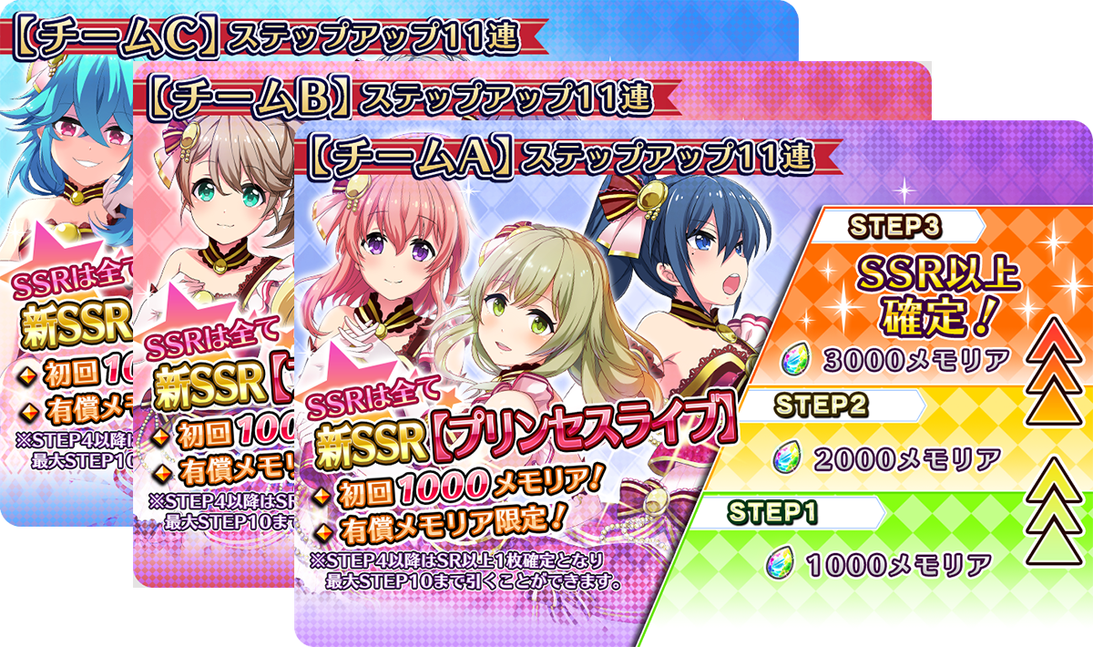 開催中】プレミアムガチャ新SSRプリンセスライブ登場
